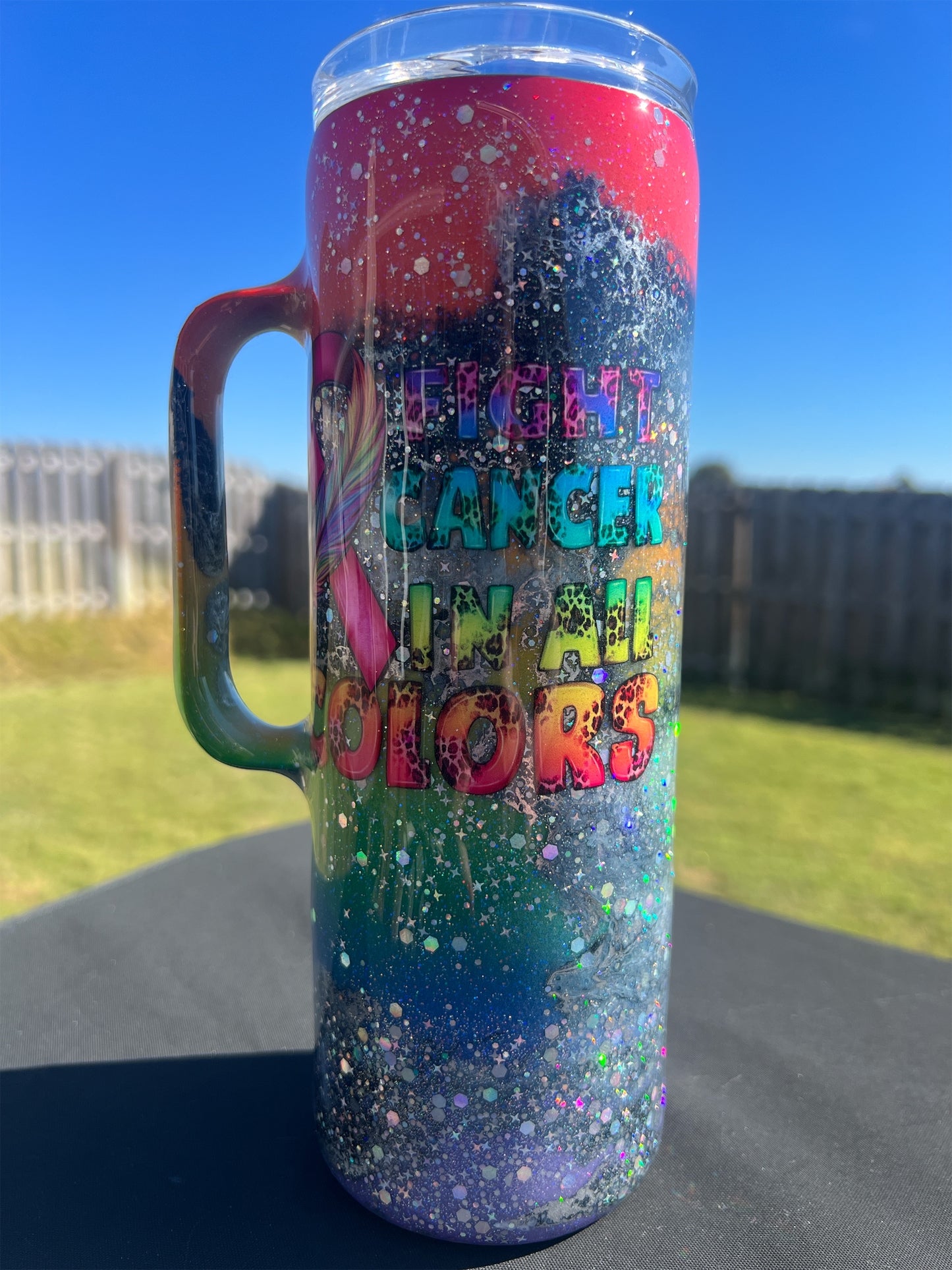 20oz RTS “FIGHT CANCER IN ALL COLORS” tumbler