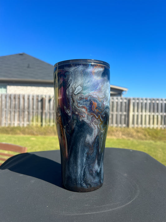 24oz RTS chrome color nebula style cup